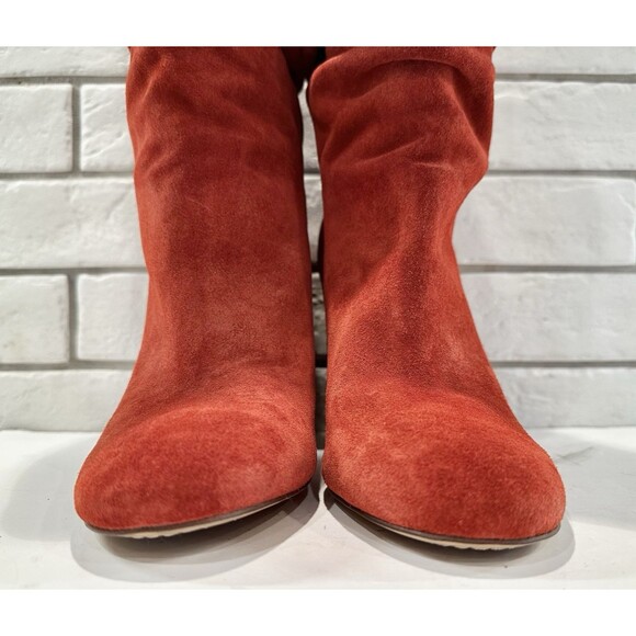 Splendid SHOES Phyllis Scrunchy Boots SPICE SUEDE PULL ON Size 10 - Picture 4 of 14